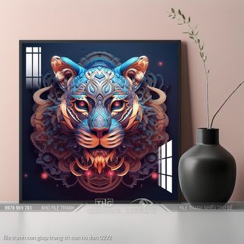 file tranh con giap trang tri con ho dan 0272