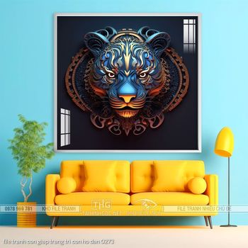 file tranh con giap trang tri con ho dan 0273