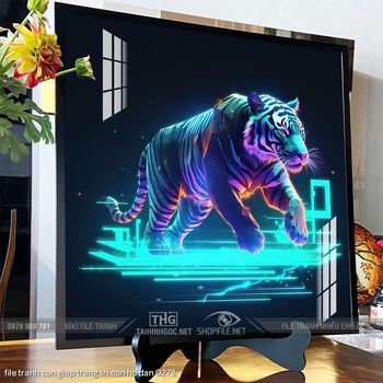 file tranh con giap trang tri con ho dan 0278