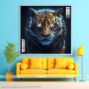 file tranh con giap trang tri con ho dan 0279