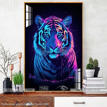 file tranh con giap trang tri con ho dan 0281