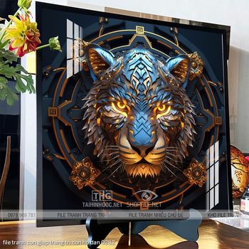 file tranh con giap trang tri con ho dan 0282