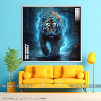 file tranh con giap trang tri con ho dan 0285