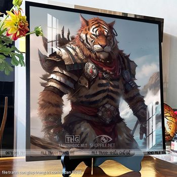 file tranh con giap trang tri con ho dan 0288