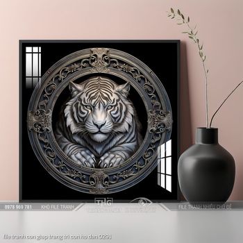 file tranh con giap trang tri con ho dan 0291