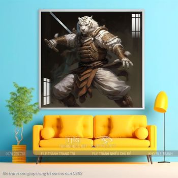 file tranh con giap trang tri con ho dan 0292