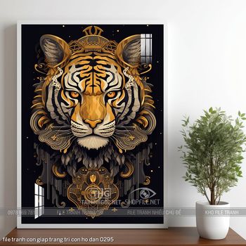 file tranh con giap trang tri con ho dan 0295