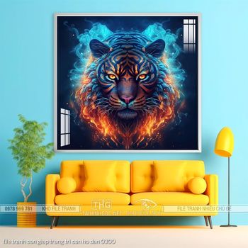 file tranh con giap trang tri con ho dan 0300