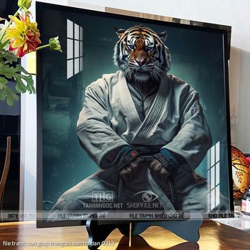 file tranh con giap trang tri con ho dan 0313