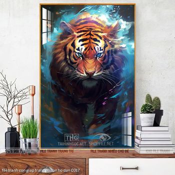 file tranh con giap trang tri con ho dan 0317