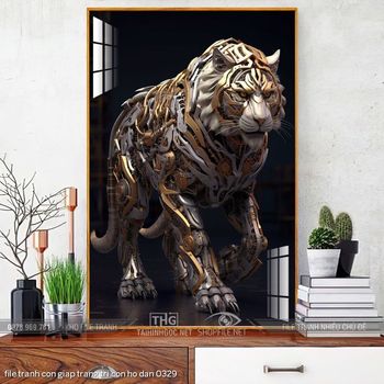 file tranh con giap trang tri con ho dan 0329