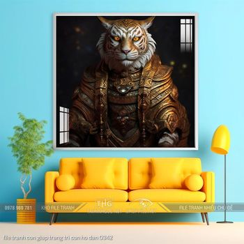 file tranh con giap trang tri con ho dan 0342