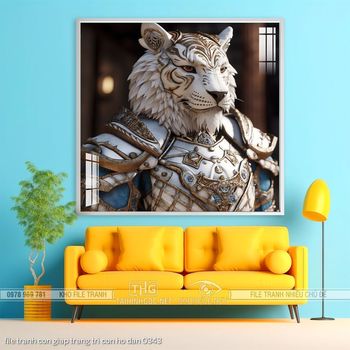 file tranh con giap trang tri con ho dan 0343