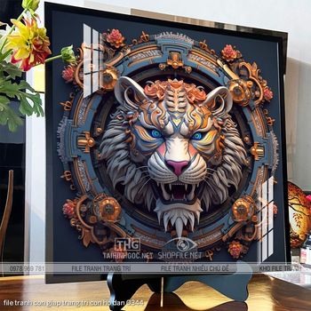 file tranh con giap trang tri con ho dan 0344