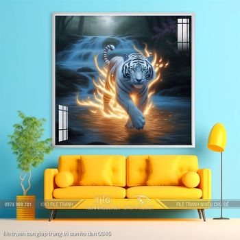 file tranh con giap trang tri con ho dan 0345