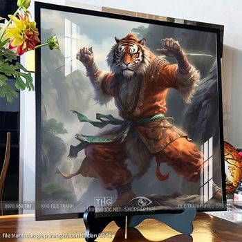 file tranh con giap trang tri con ho dan 0348