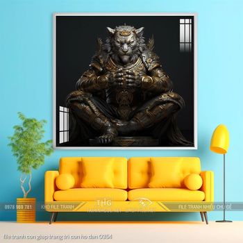 file tranh con giap trang tri con ho dan 0354