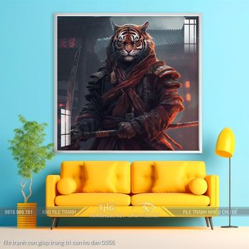 file tranh con giap trang tri con ho dan 0356