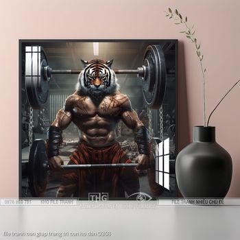 file tranh con giap trang tri con ho dan 0358