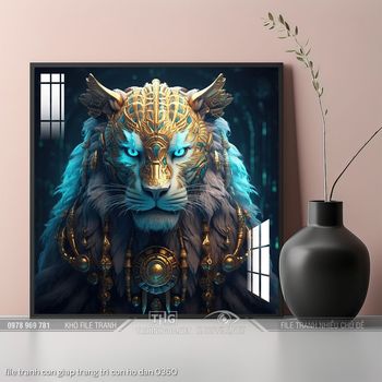 file tranh con giap trang tri con ho dan 0360