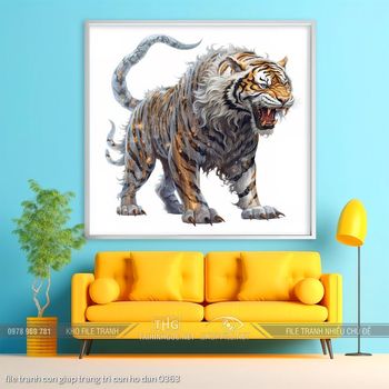 file tranh con giap trang tri con ho dan 0363