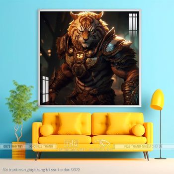 file tranh con giap trang tri con ho dan 0372