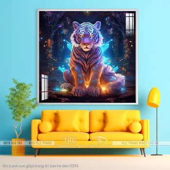 file tranh con giap trang tri con ho dan 0374