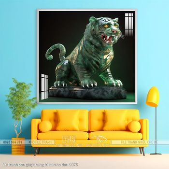 file tranh con giap trang tri con ho dan 0376