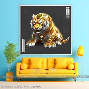 file tranh con giap trang tri con ho dan 0378