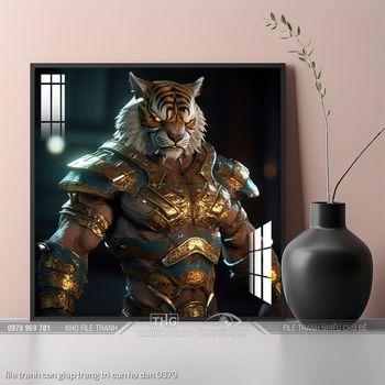 file tranh con giap trang tri con ho dan 0379