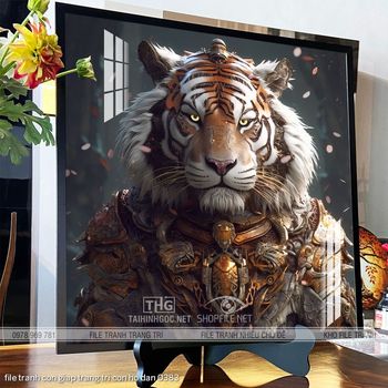 file tranh con giap trang tri con ho dan 0383