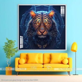 file tranh con giap trang tri con ho dan 0384