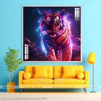 file tranh con giap trang tri con ho dan 0387