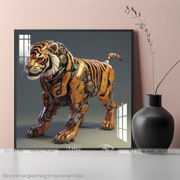 file tranh con giap trang tri con ho dan 0388