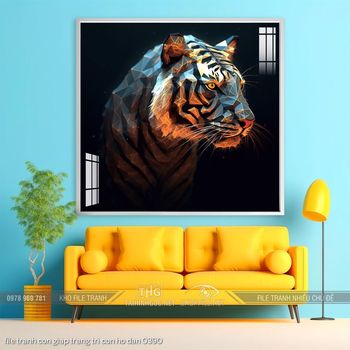 file tranh con giap trang tri con ho dan 0390