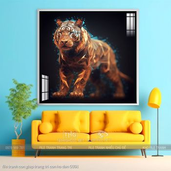 file tranh con giap trang tri con ho dan 0391