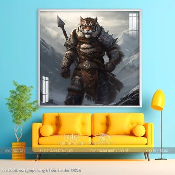 file tranh con giap trang tri con ho dan 0396