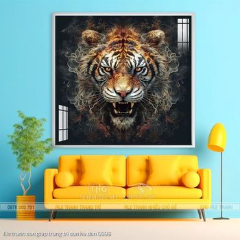 file tranh con giap trang tri con ho dan 0398