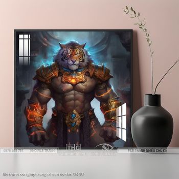 file tranh con giap trang tri con ho dan 0400