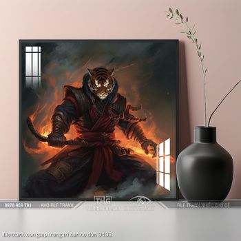 file tranh con giap trang tri con ho dan 0403