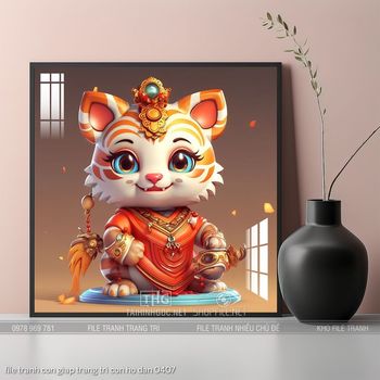 file tranh con giap trang tri con ho dan 0407