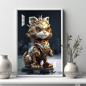 file tranh con giap trang tri con ho dan 0421