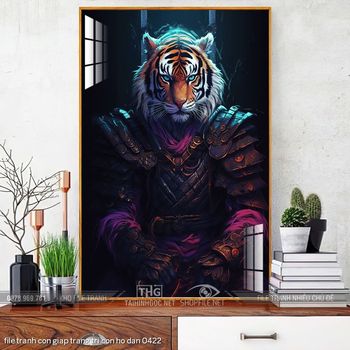 file tranh con giap trang tri con ho dan 0422