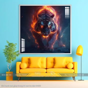 file tranh con giap trang tri con ho dan 0423