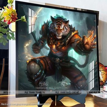 file tranh con giap trang tri con ho dan 0424