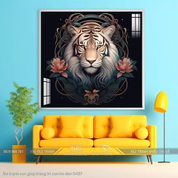 file tranh con giap trang tri con ho dan 0427