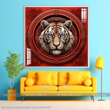 file tranh con giap trang tri con ho dan 0431