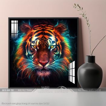 file tranh con giap trang tri con ho dan 0433