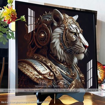 file tranh con giap trang tri con ho dan 0438