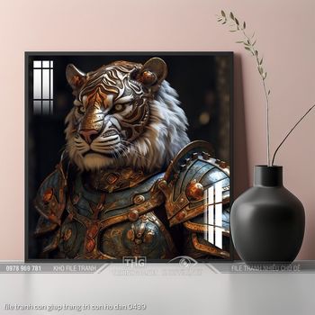 file tranh con giap trang tri con ho dan 0439